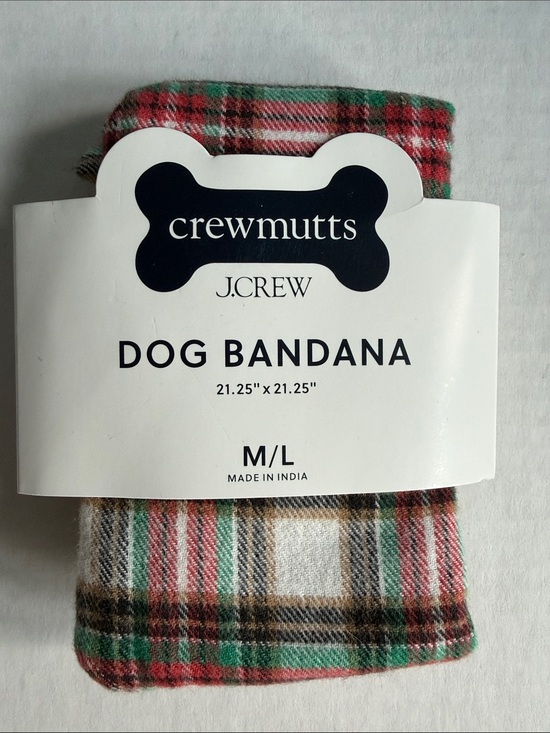 J. Crew Other - NWT J. Crew Crewmutts Plaid Dog Bandana | M/L